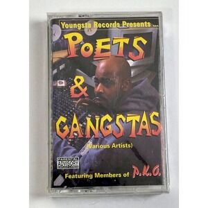 POETS & GANGSTAS - VARIOUS ARTISTS (1995) - HIP HOP CASSETTE -‎  FACTORY SEALED!